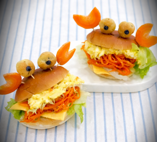 당근 라페 꽃게 샌드위치