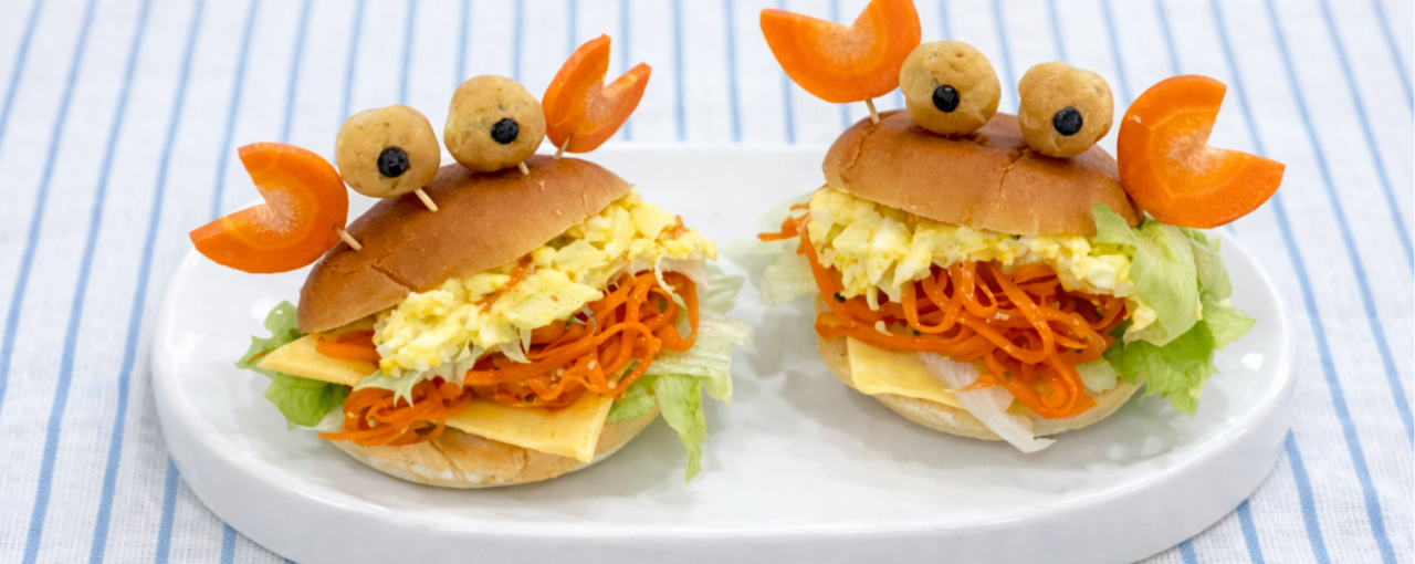 당근 라페 꽃게 샌드위치