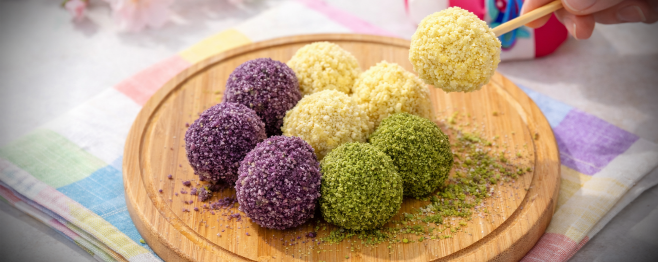 색동 삼색 경단